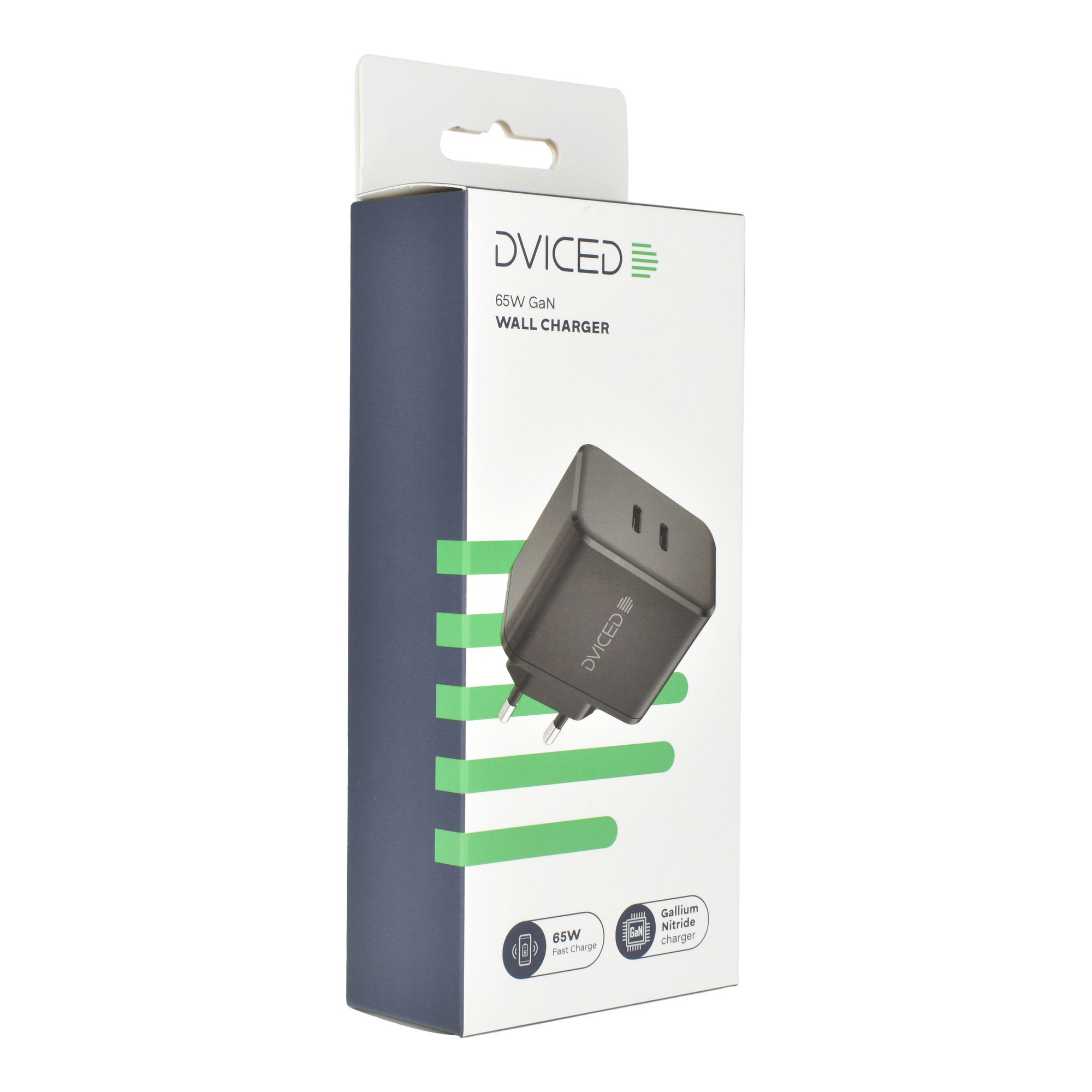 Dviced Wall charger 65W GaN 2 USB-C EU - Black