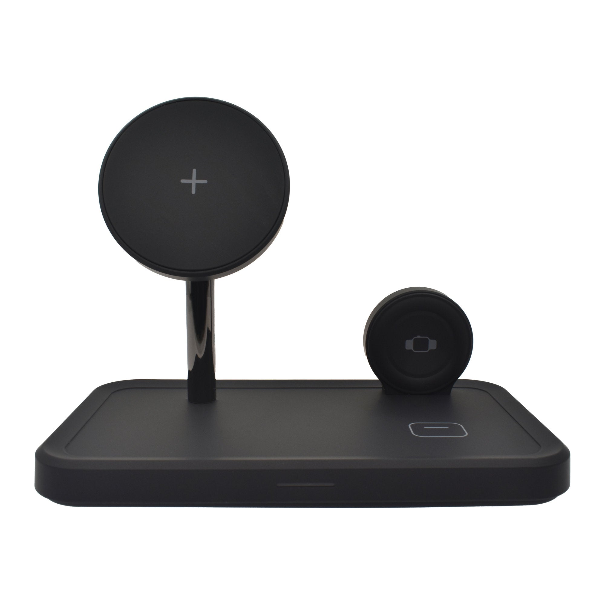Dviced 3-in-1 magnetic wireless stand w cable, wall charger - Black