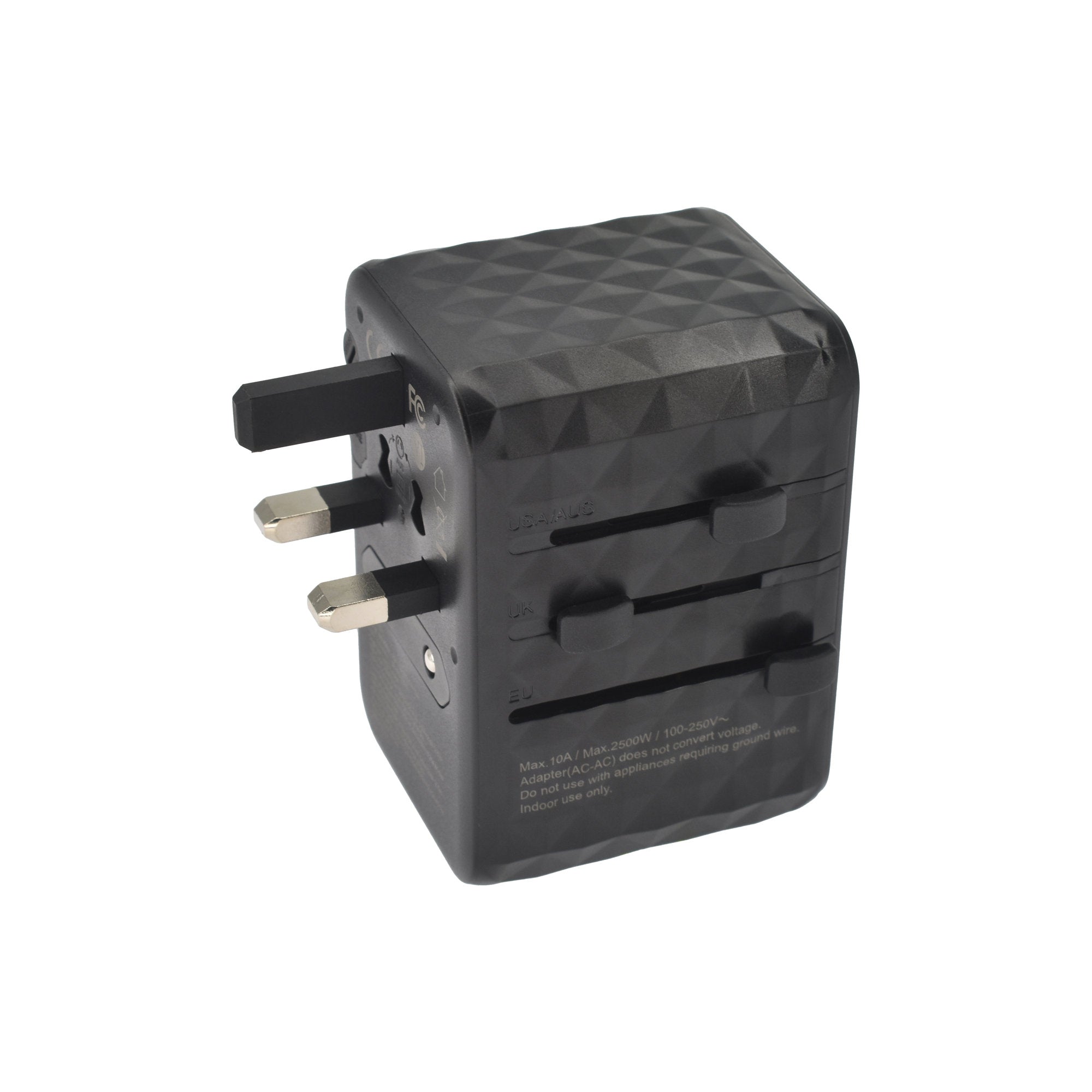 Dviced Universal travel adapter 65W GaN - Black