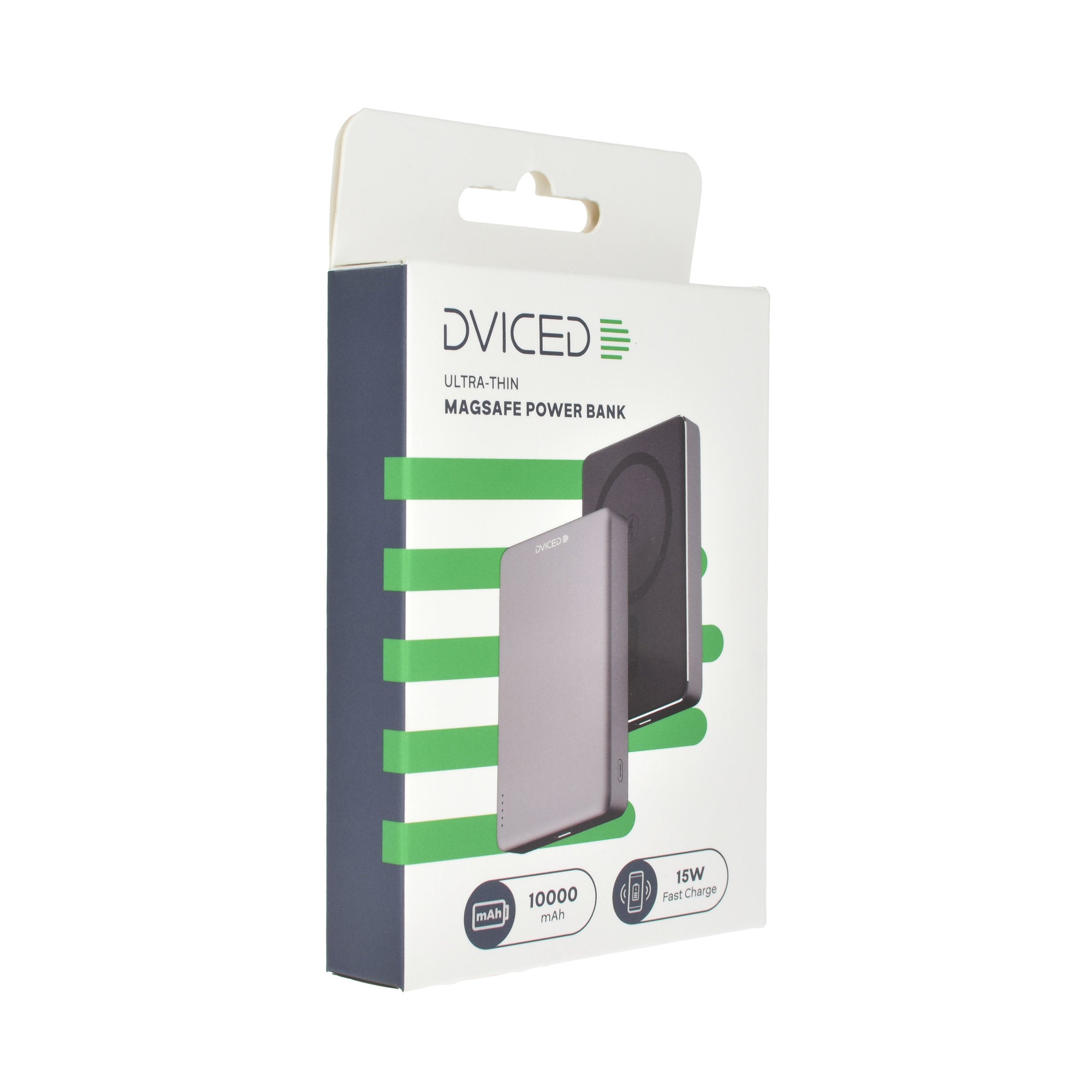 Dviced Ultrathin MagSafe Power bank 10000mAh - Black/Grey