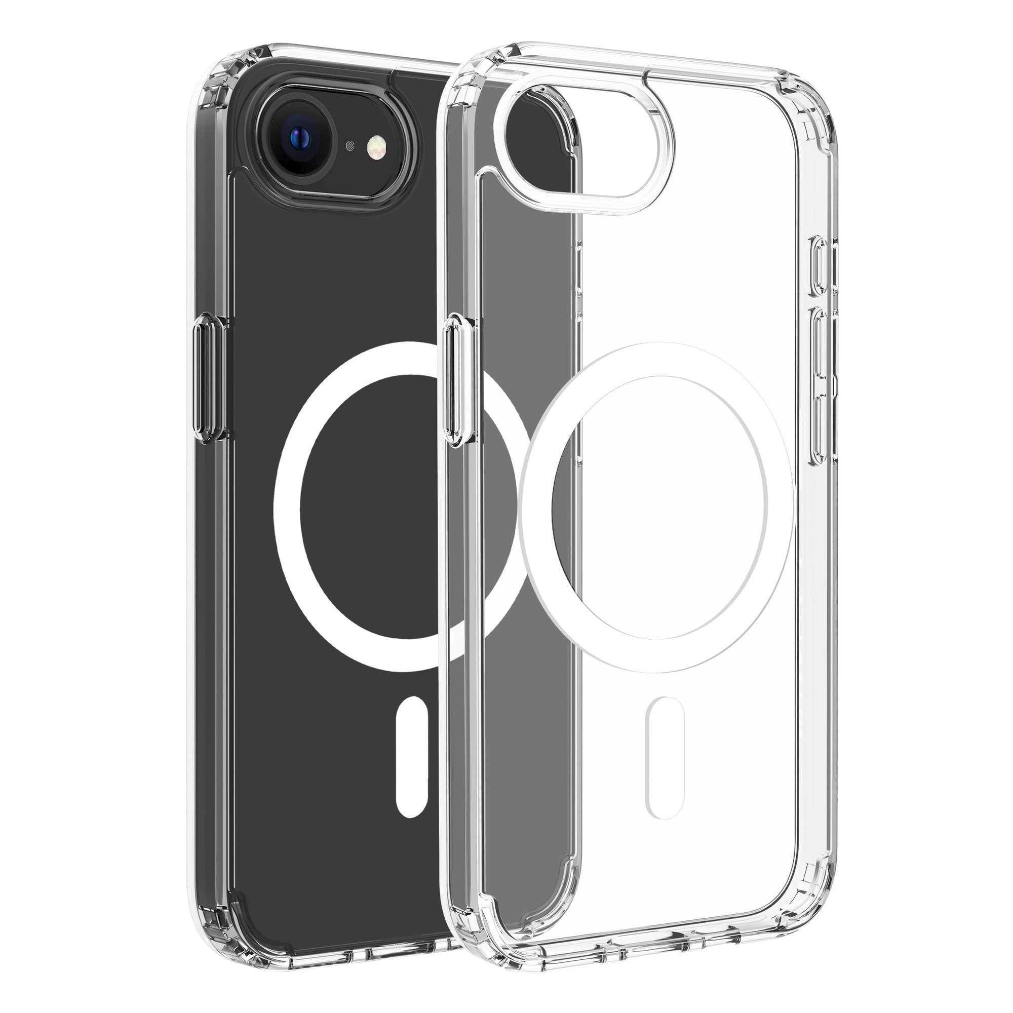 Dviced Magnetic iPhone 17/16e clear case - White