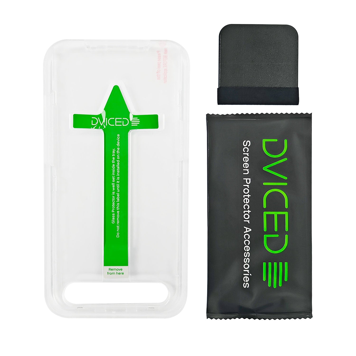 Dviced tempered glass screen protector for iPhone 16 Pro with applicator