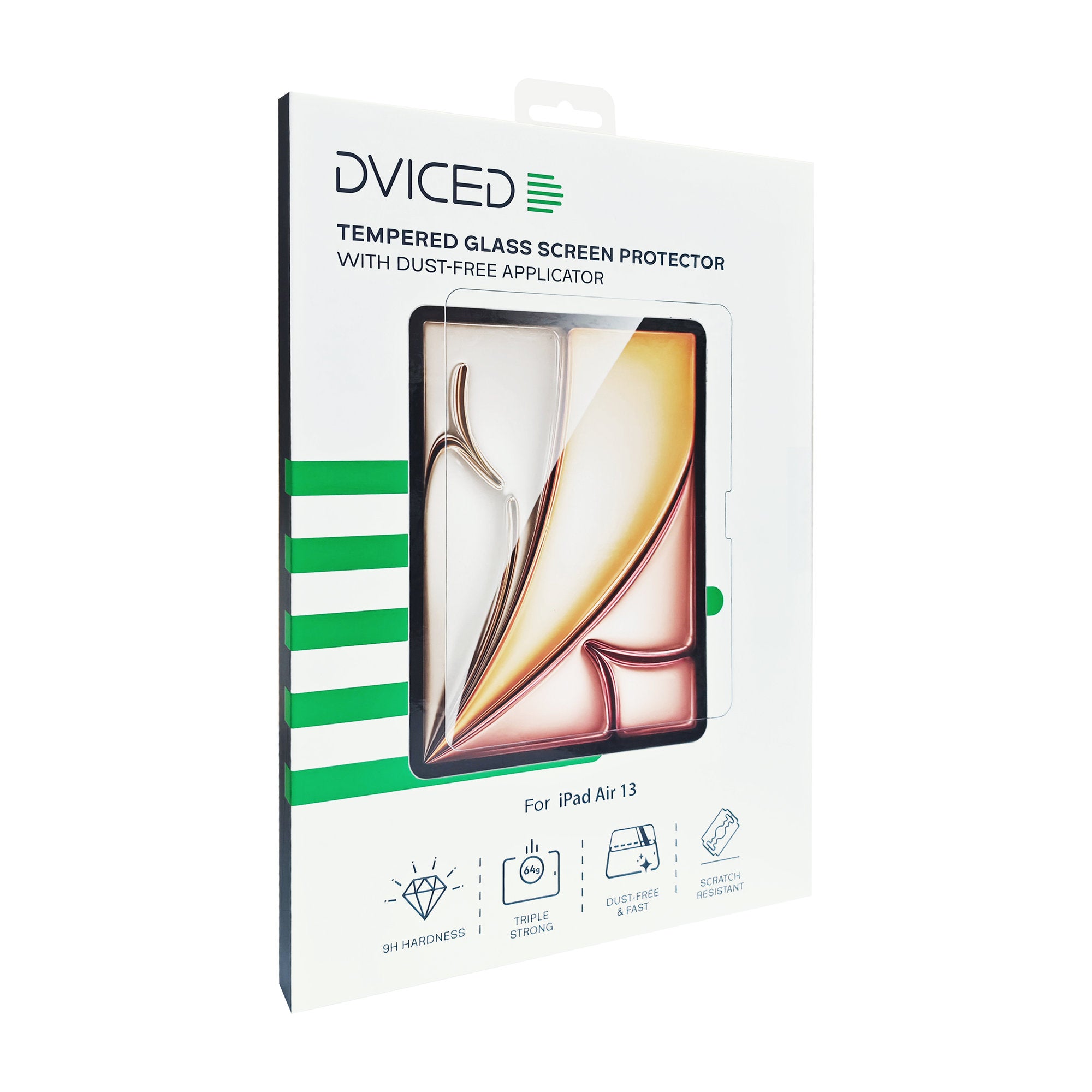 Dviced Tempered glass screen protector for iPad Air 13-inch with dust-free applicator