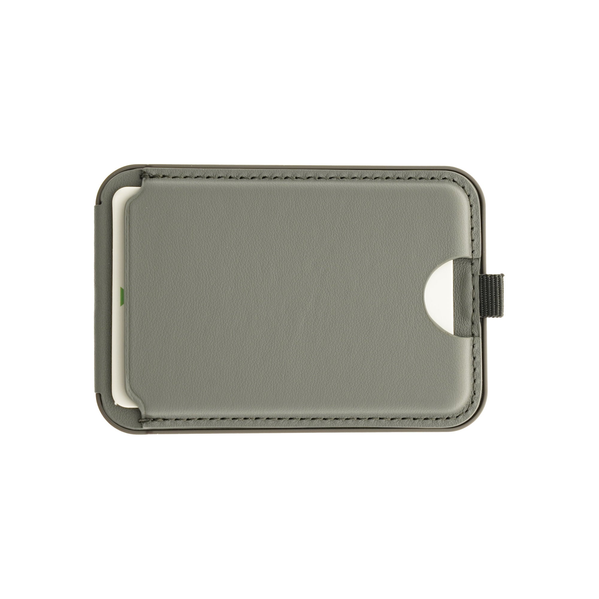 Dviced Leather magsafe foldable cardholder and stand - Grey