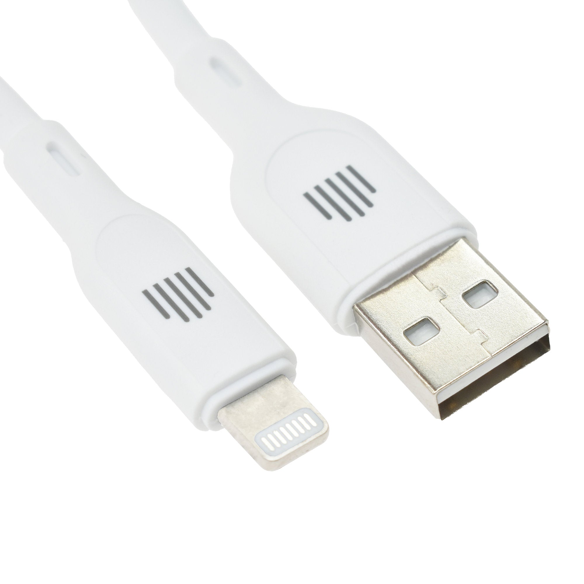 Dviced Cable USB-A to Lightning silicone 1,25m - White