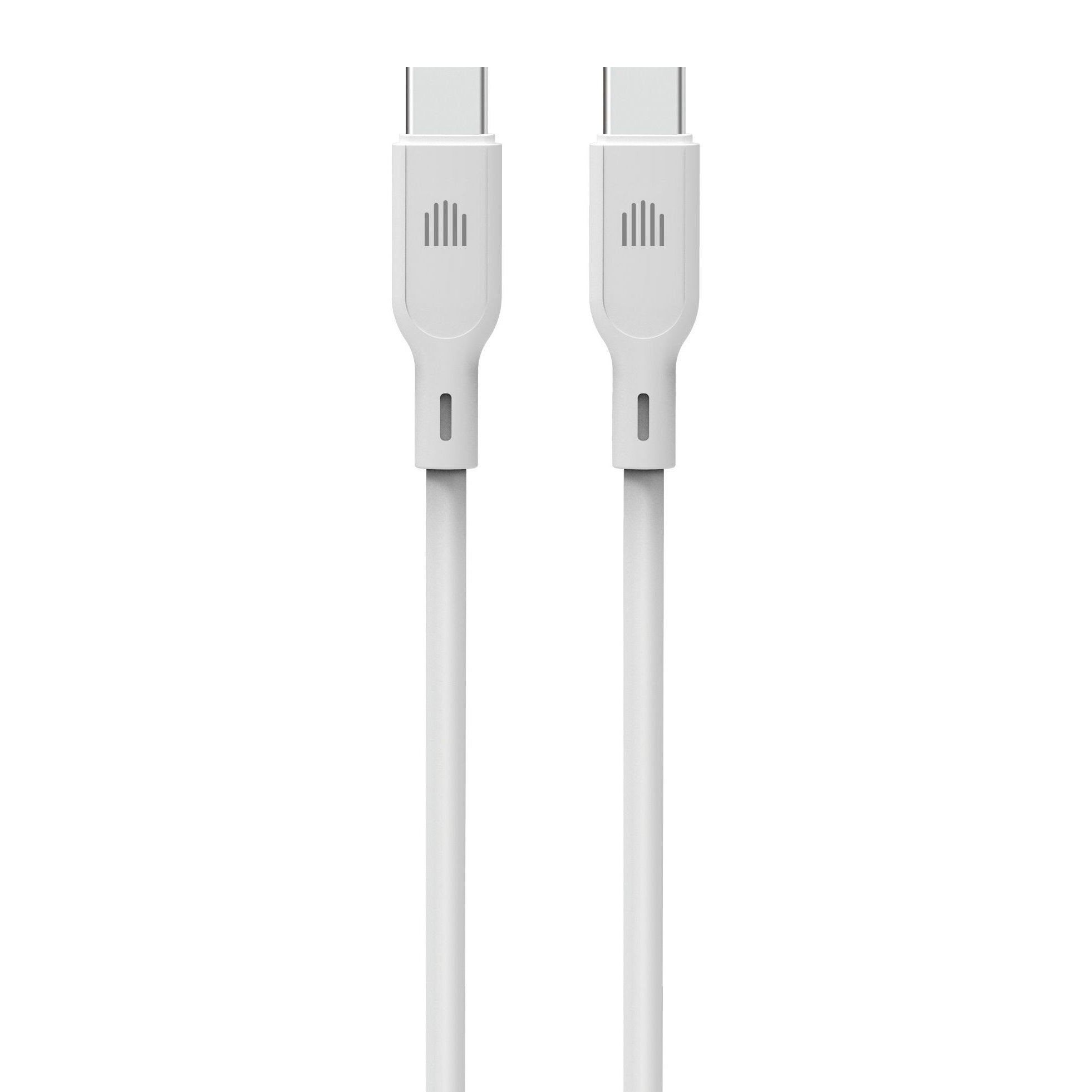 Dviced Cable USB-C to USB-C silicone 1,25m - White