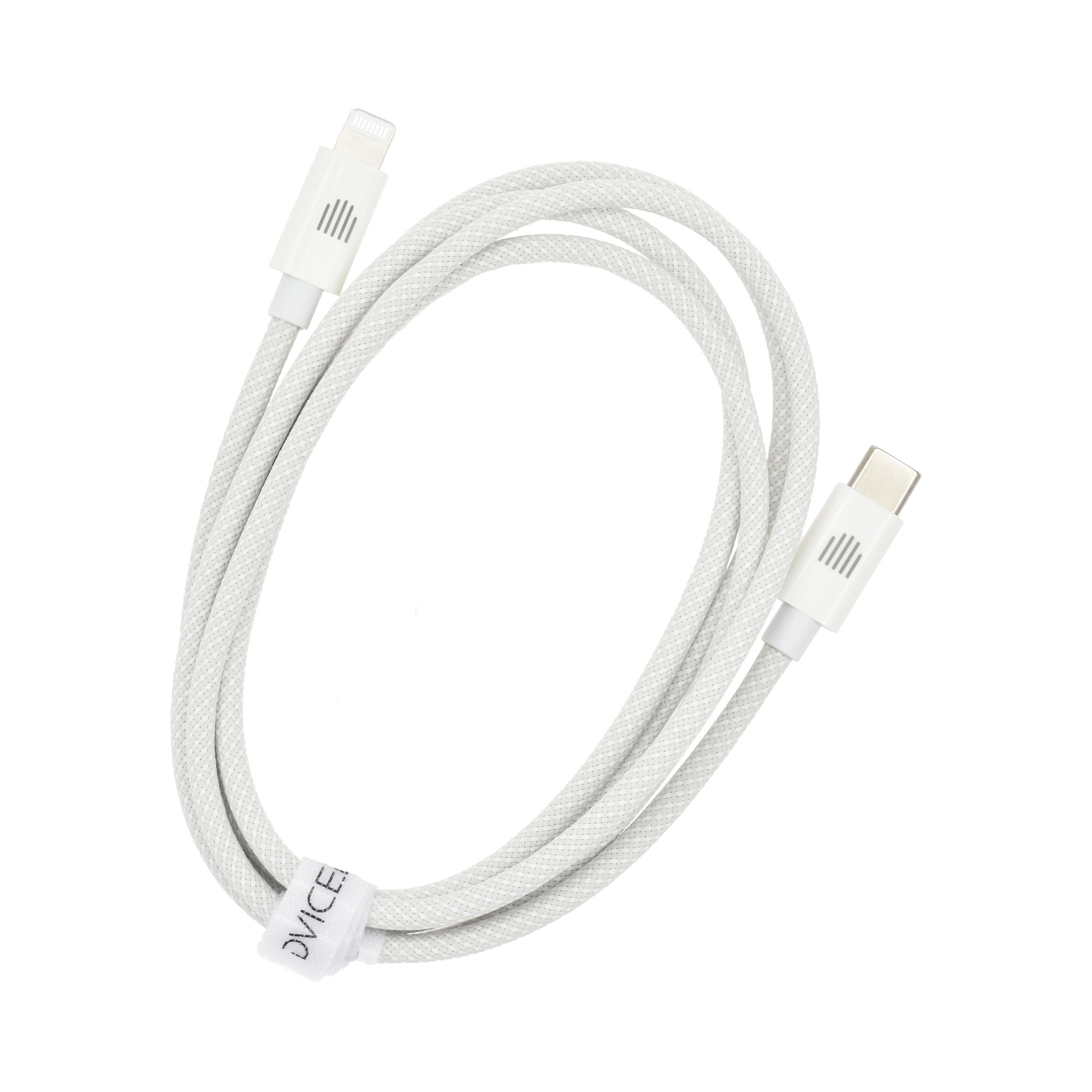 Dviced Cable USB-C to Lightning Nylon Textile 1,25m - White