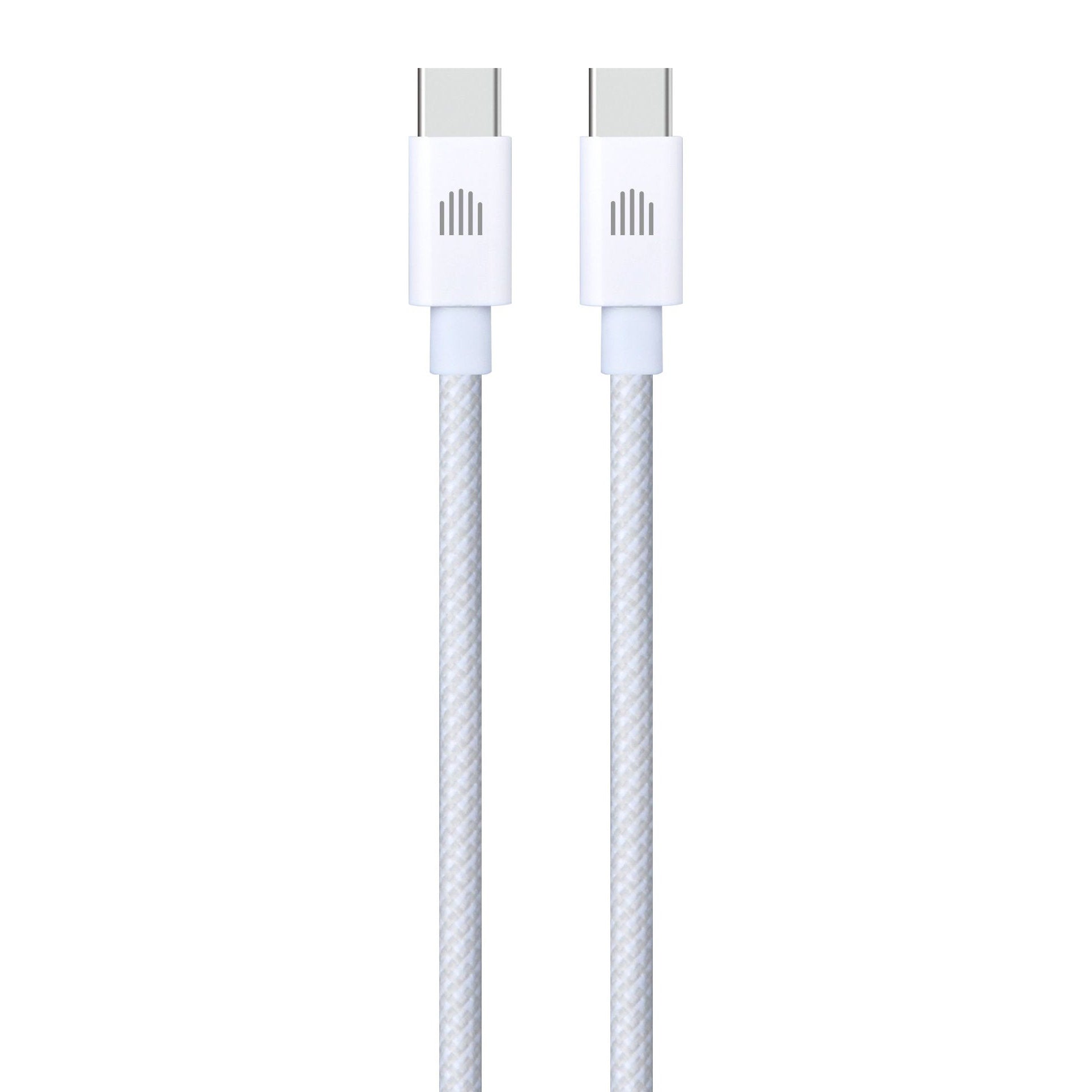 Dviced Cable USB-C to USB-C Nylon Textile 1,25m - White