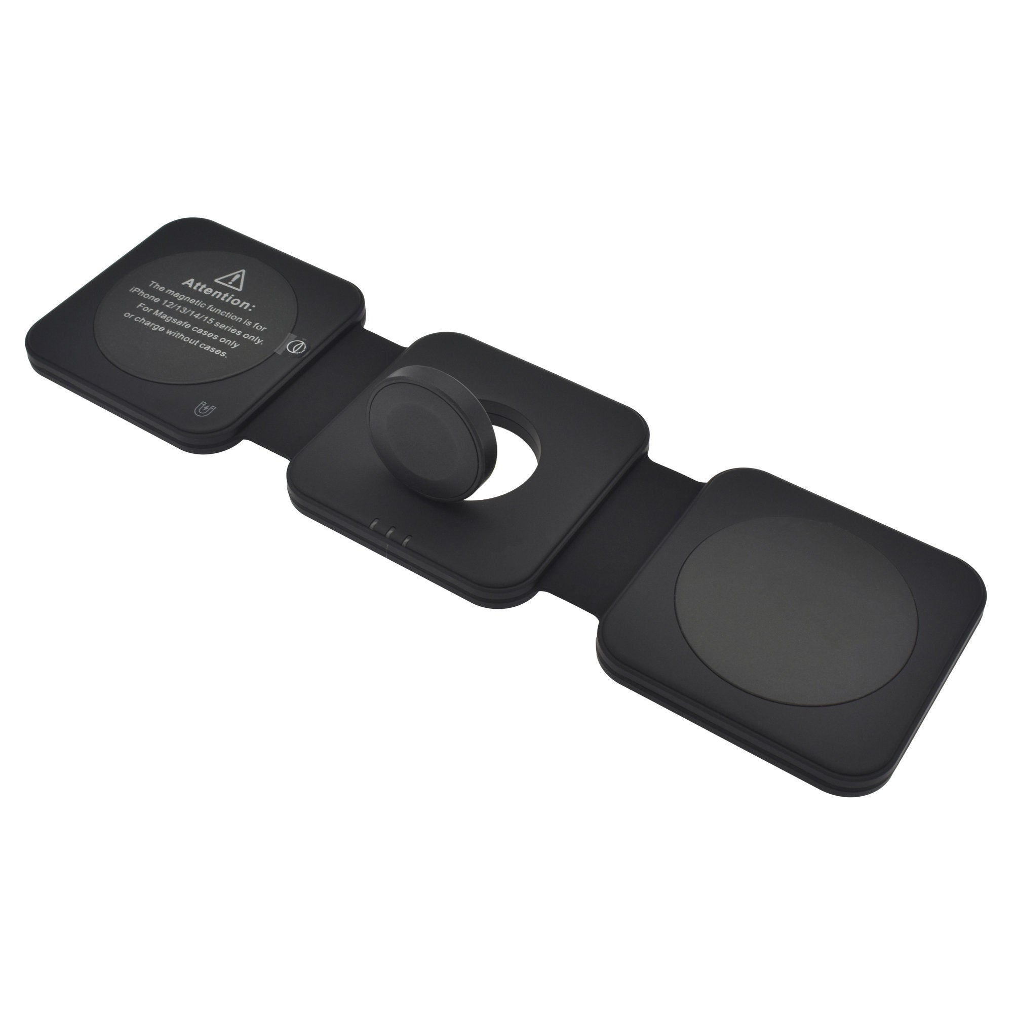 Dviced 3-in-1 foldable magnetic wireless charger - Black