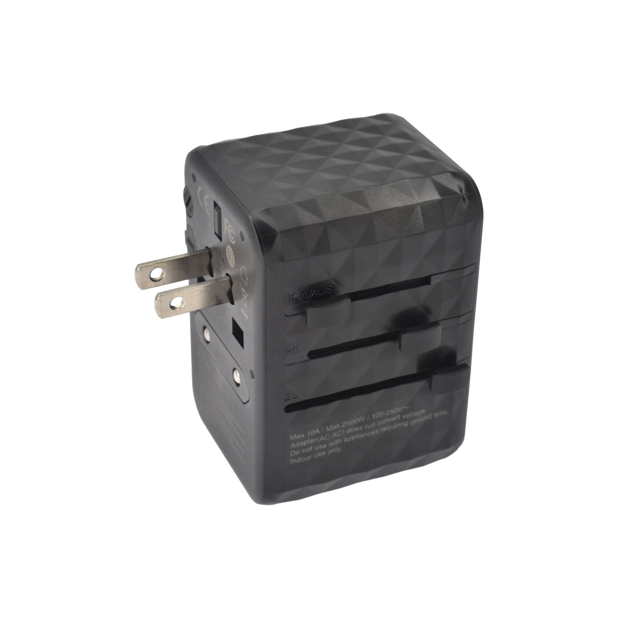 Dviced Universal travel adapter 65W GaN - Black