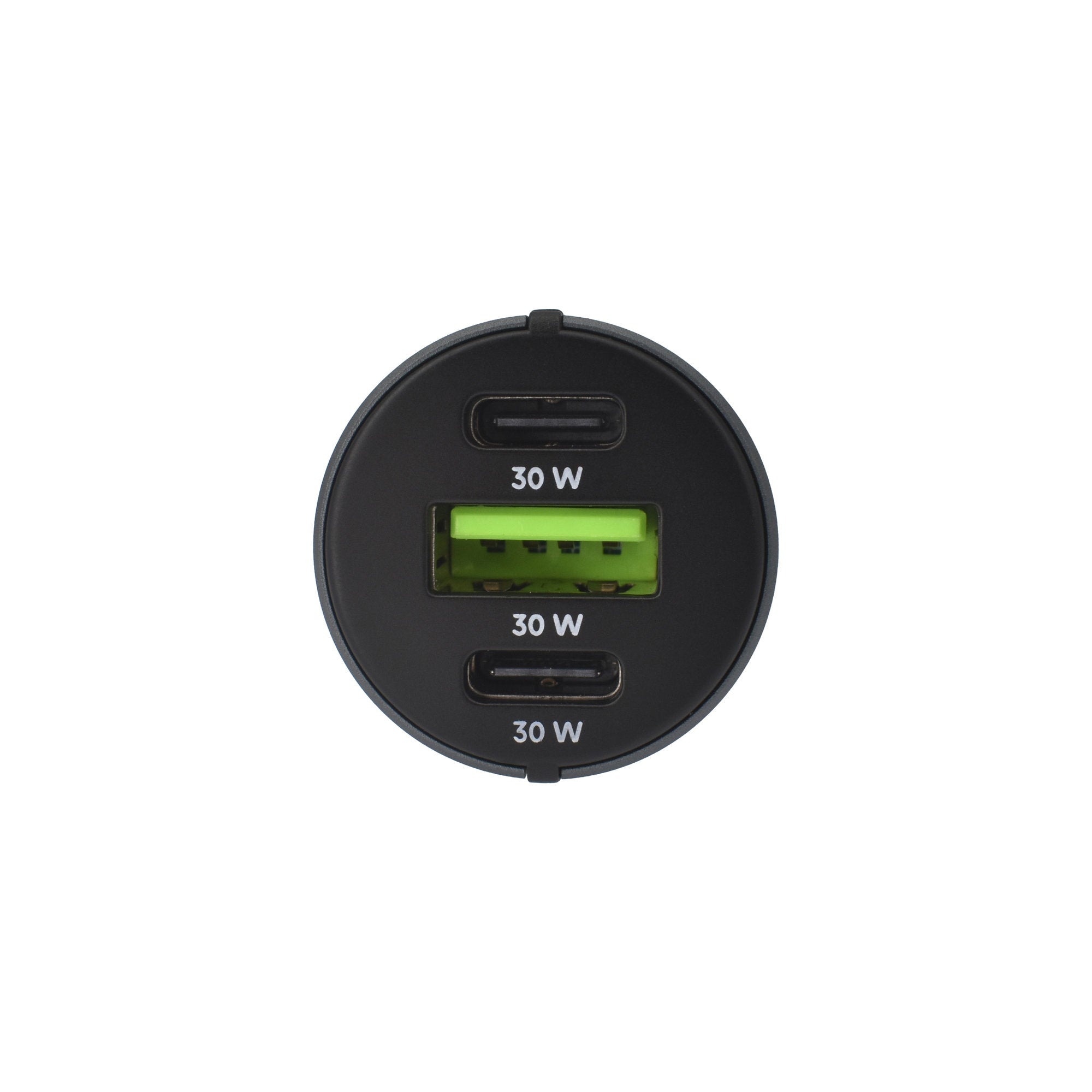 Dviced Car charger 60W 1 USB-A, 2 USB-C - Gray