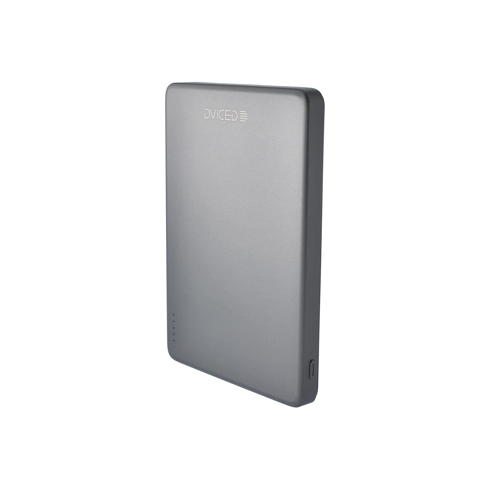 Dviced Qi2 Ultrathin MagSafe Power bank 5000mAh - Black/Grey