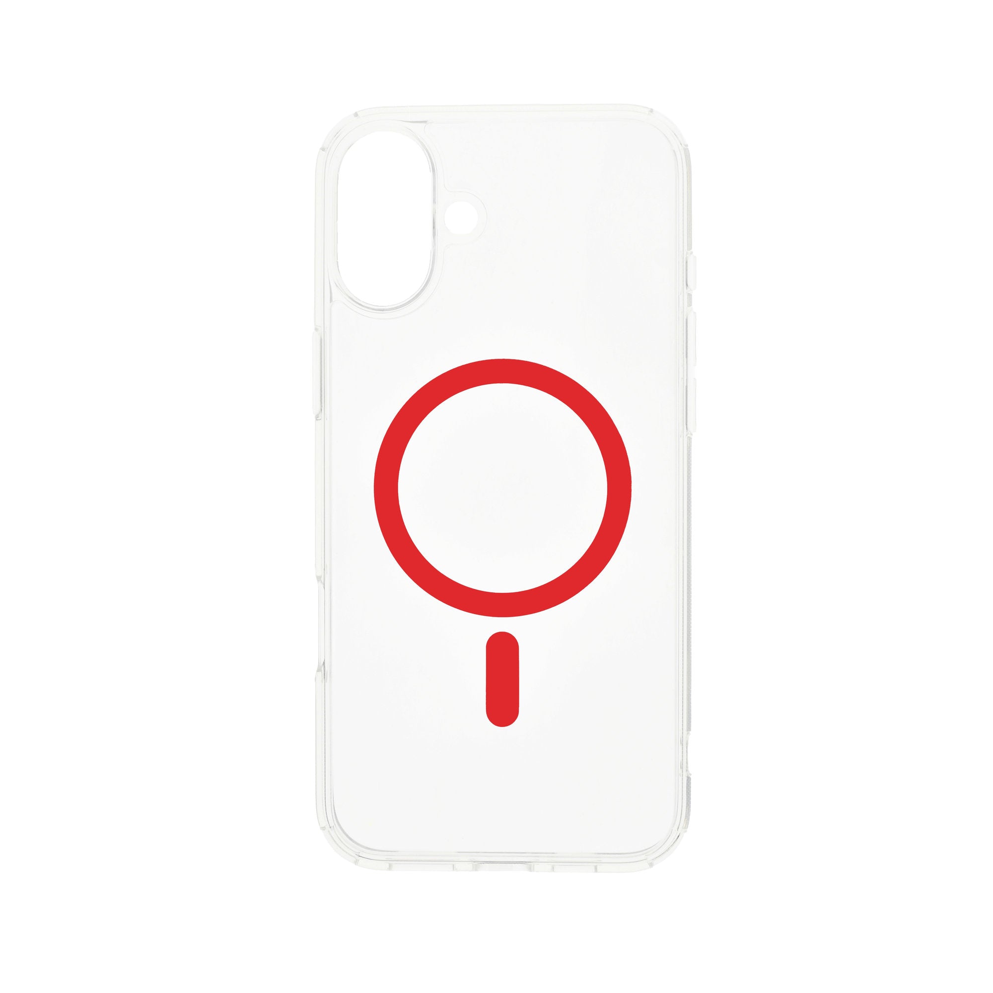Dvided Magsafe iPhone 16 clear case - Red