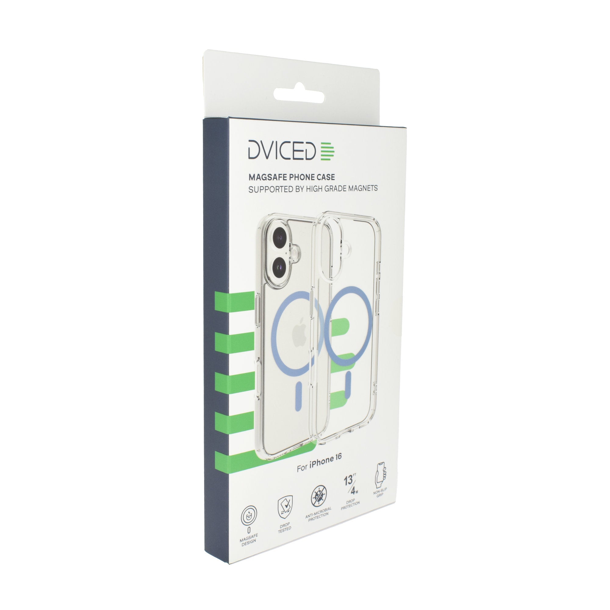 Dviced Magsafe iPhone 16 clear case - Blue
