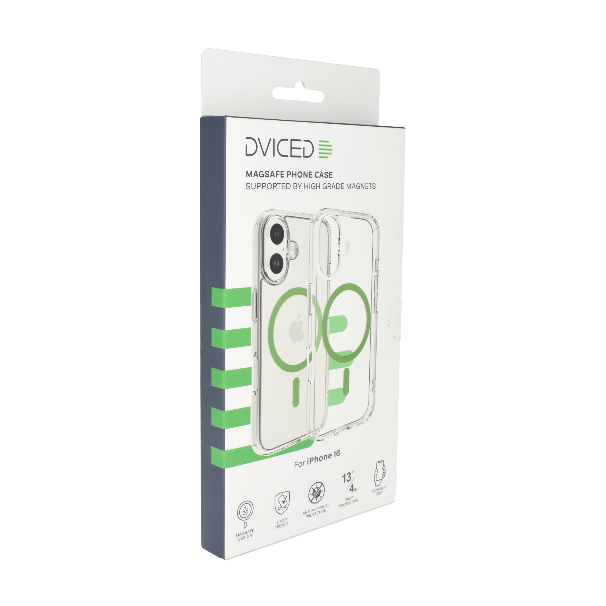 Dviced Magsafe iPhone 16 clear case - Green