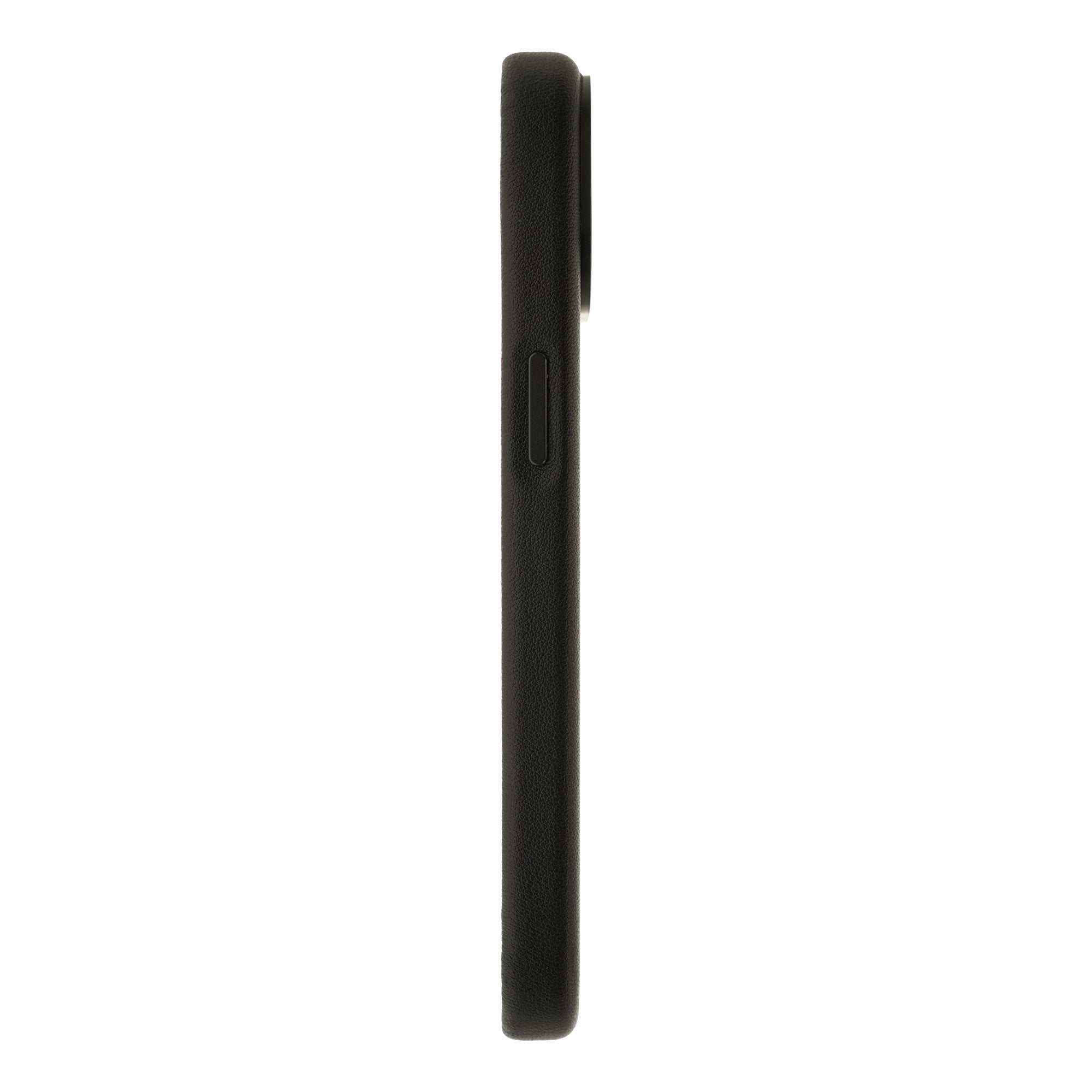 Dviced Leather case with magsafe for iPhone 15 - Black