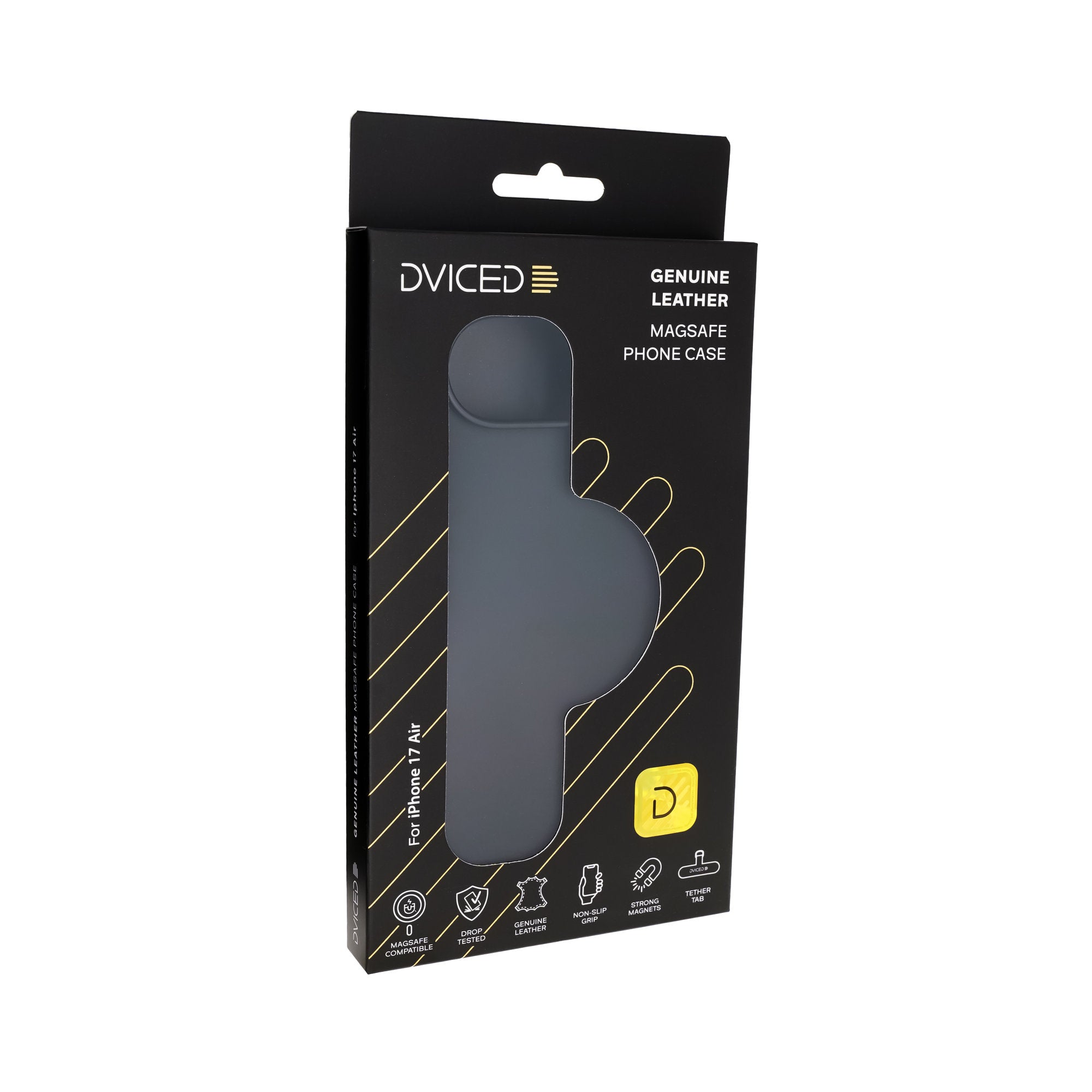 Dviced Leather MagSafe iPhone Air case - Black