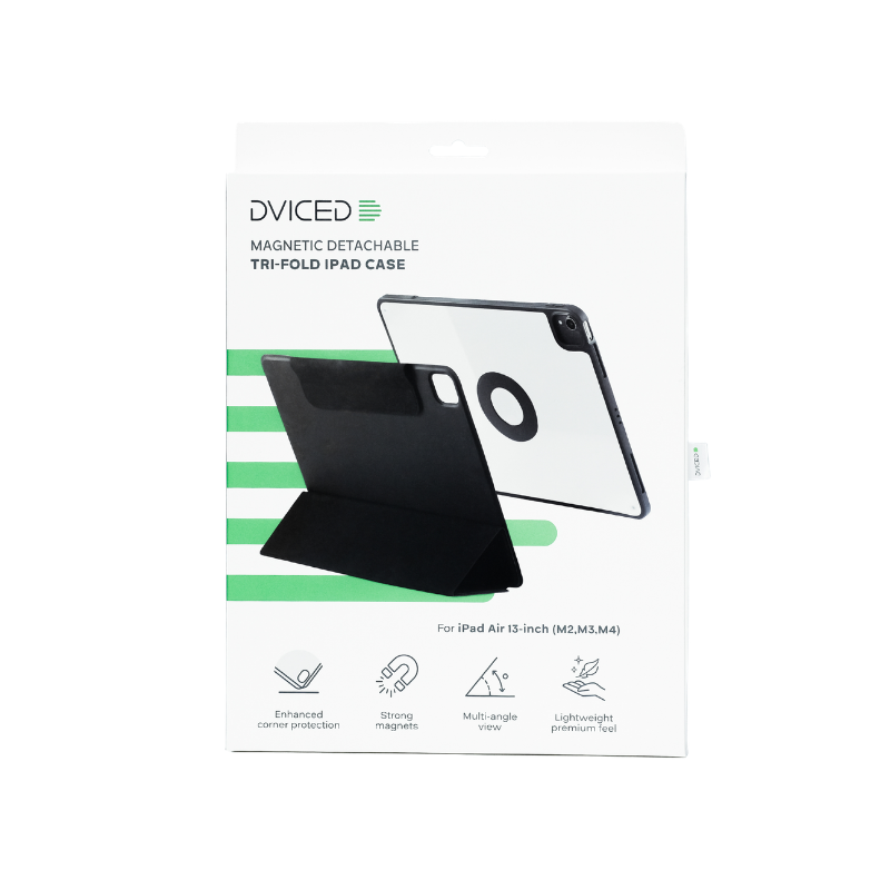 Dviced Hybrid case for iPad Air 13-inch (M2,M3,M4) - Black