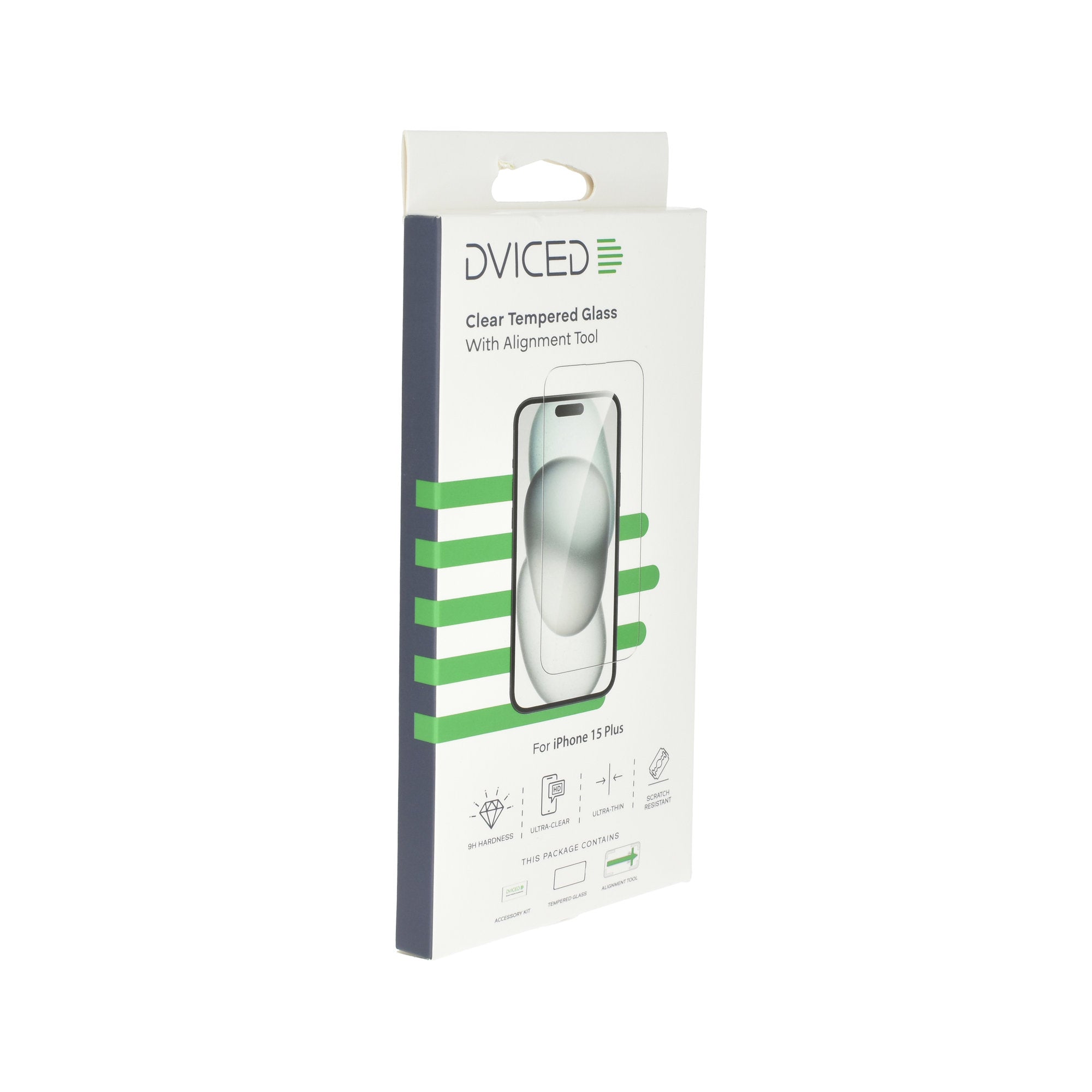 Dviced iPhone 15 plus clear screen protector with applicator