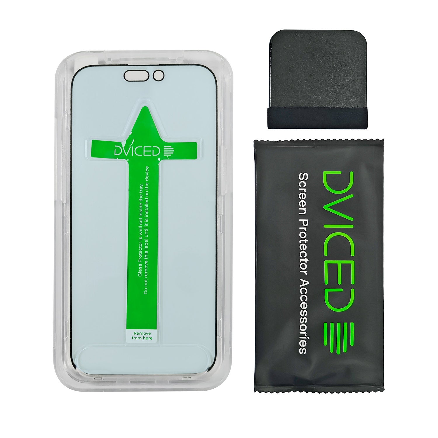 Dviced anti-blue light tempered glass screen protector edge to edge for iPhone 16 with applicator