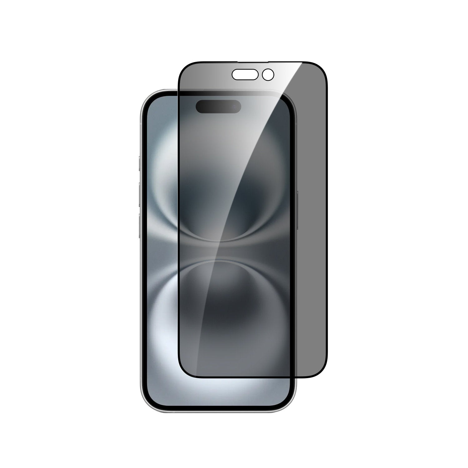 Dviced privacy tempered glass screen protector edge to edge for iPhone 16 with applicator