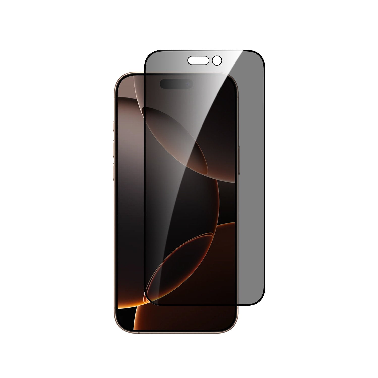 Dviced privacy tempered glass screen protector edge to edge for iPhone 16 Pro with applicator