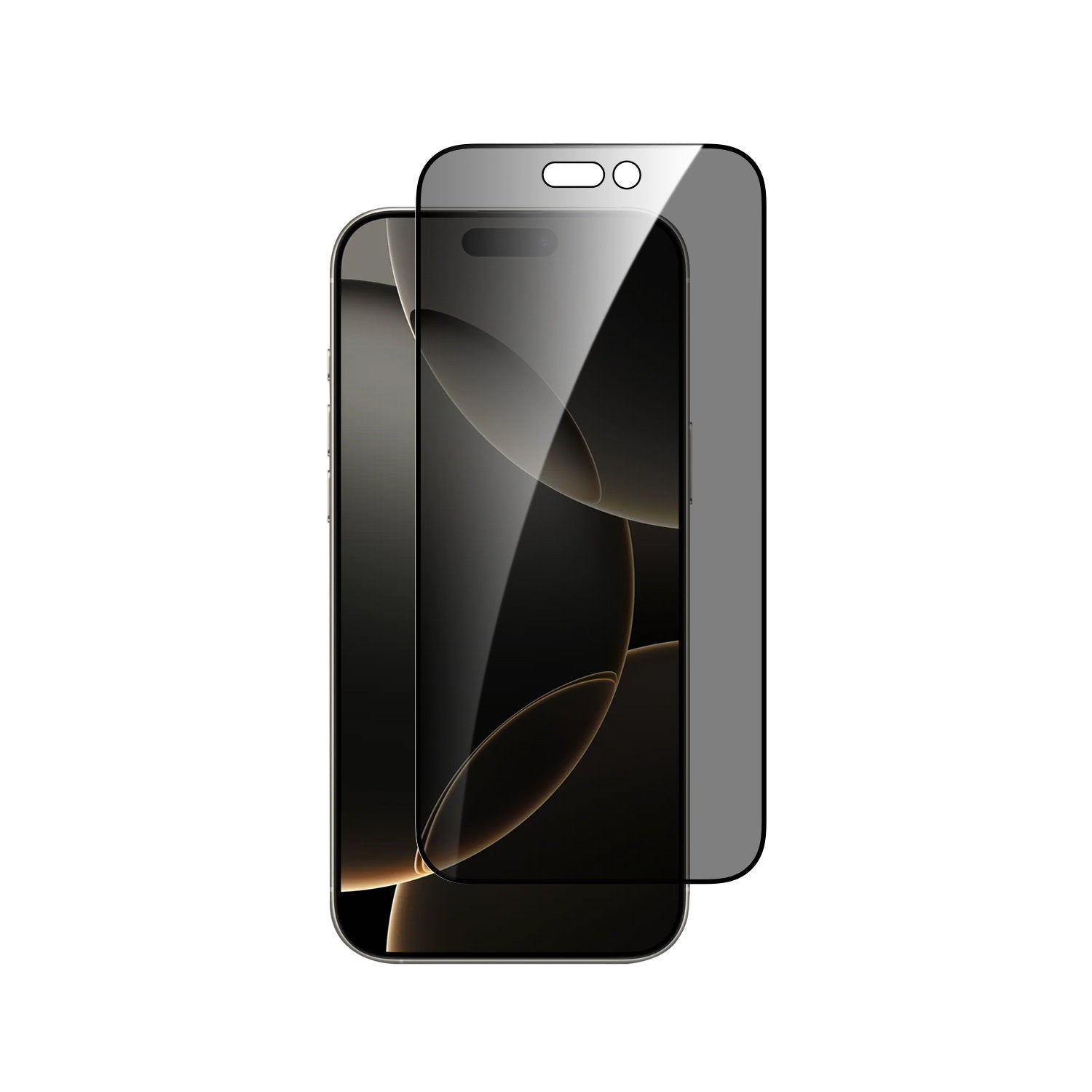 Dviced privacy tempered glass screen protector edge to edge for iPhone 16 Pro Max with applicator