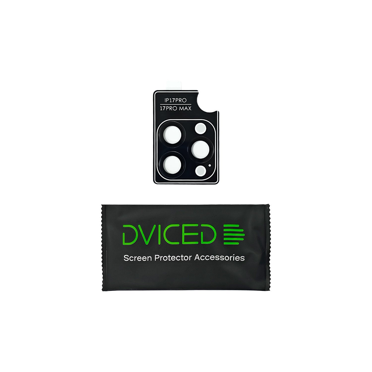 Dviced Tempered glass camera protector for iPhone 17 Pro/17 Pro Max with applicator