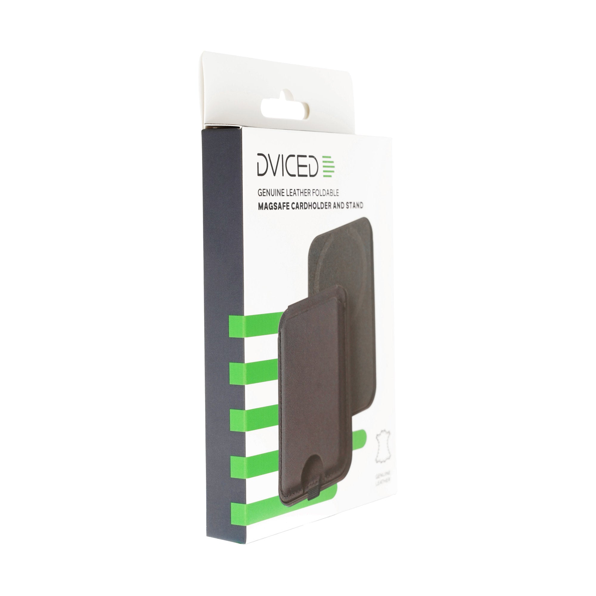 Dviced Leather magsafe foldable cardholder and stand - Blue