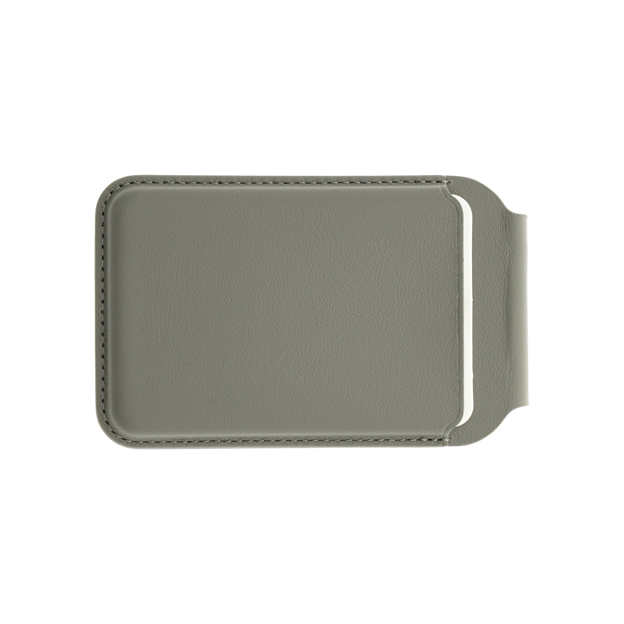 Dviced Leather magsafe foldable cardholder - Grey