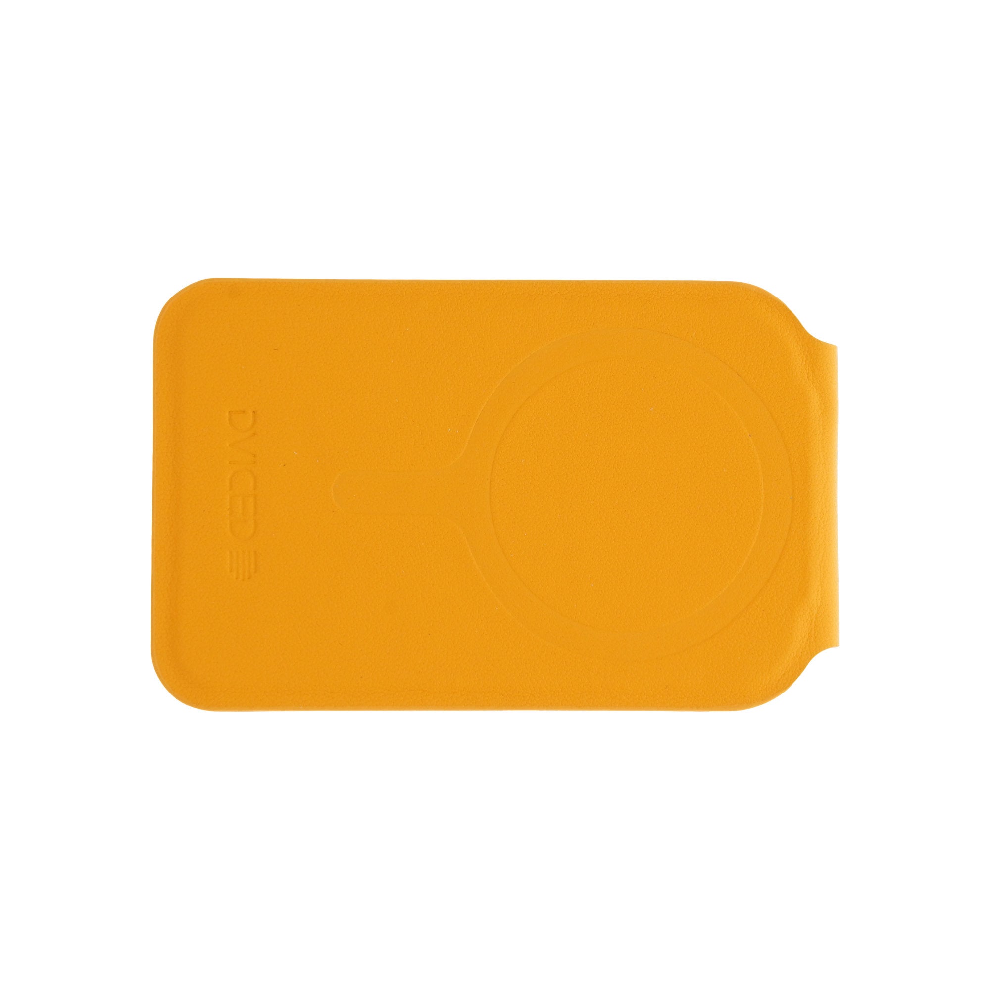 Dviced Leather magsafe foldable cardholder - Orange