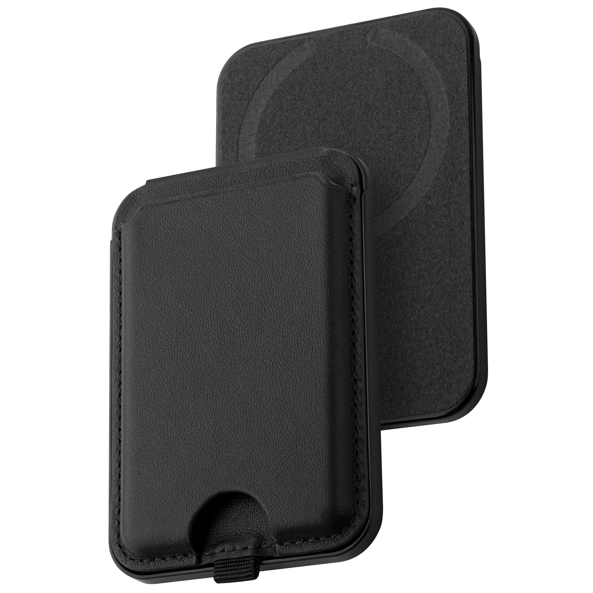 Leather magsafe foldable cardholder and stand